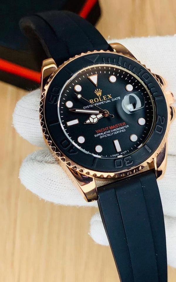 Rolex Yacht Master Black Strap